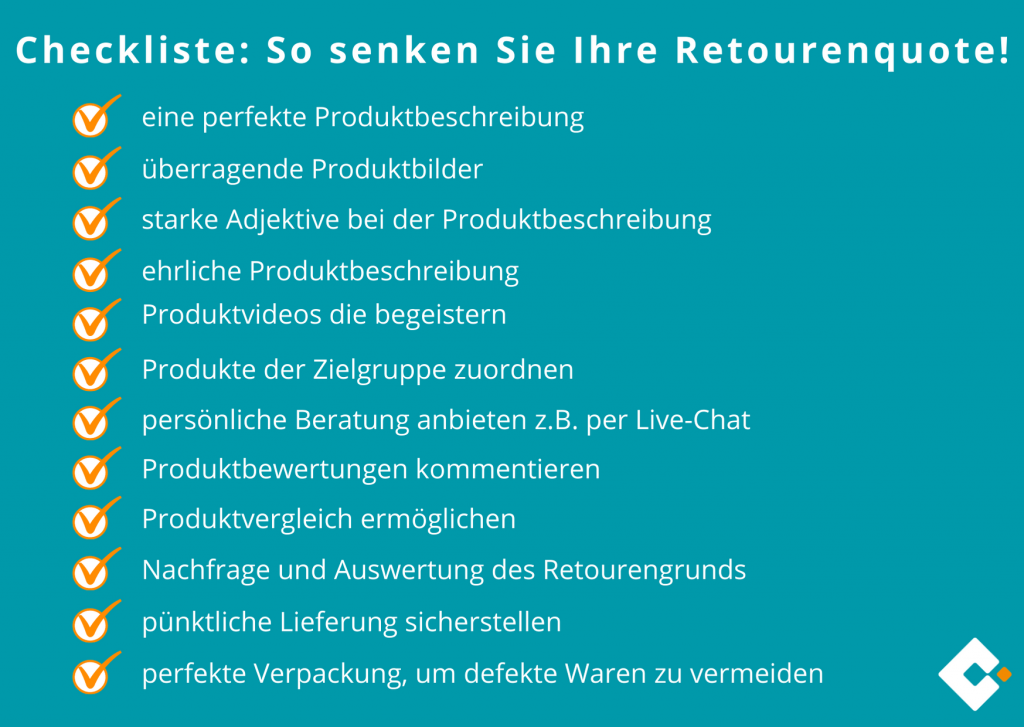 Retourenquote senken - Checkliste