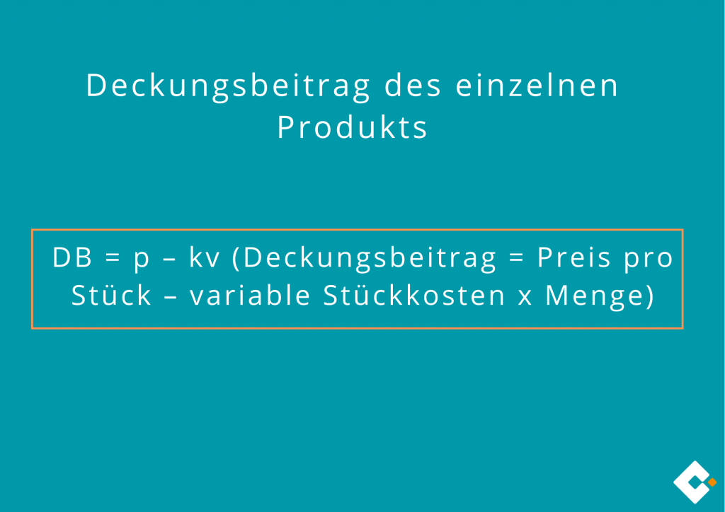 Deckungsbeitrag des einzelnen Produkts