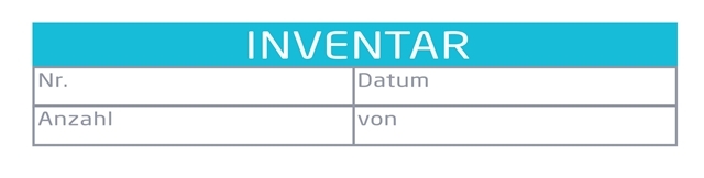 Beschriftung des Inventars | microtech.de