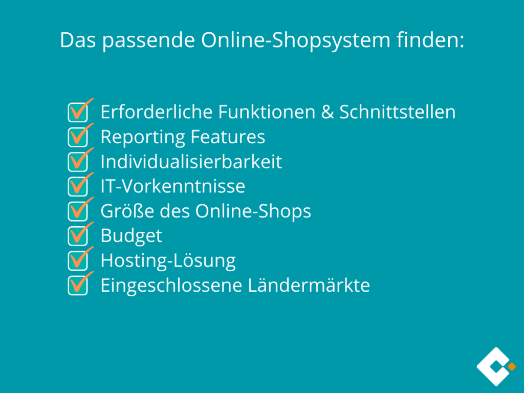 Finden Sie Ihr passendes Online-Shopsystem