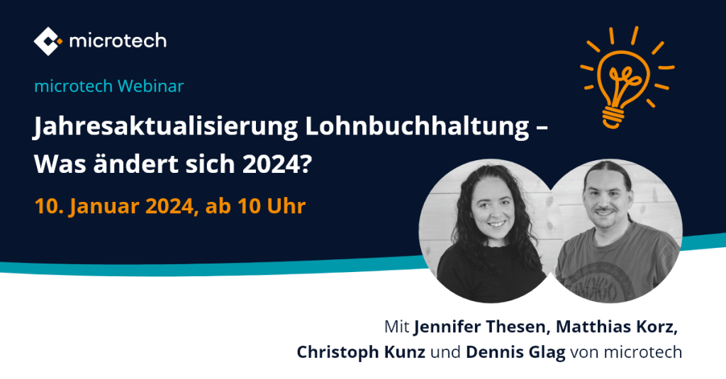 Kostenfreies Webinar: Jahresaktualisierung Lohnbuchhaltung – Was ändert sich 2024?