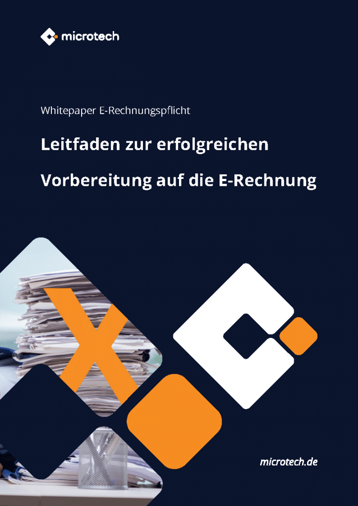 Whitepaper Cover | Leitfaden zur erfolgreichen Vorbereitung auf die E-Rechnung